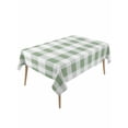 thumbnail image 1 of Sage Green Checkered Table Cloth, Green White Buffalo Plaid Waterproof Tablecloth for Rectangle Tables, Reusable Washable Fabric Table Cover for Restaurant Kitchen Dining Tables 54"x108", 1 of 6