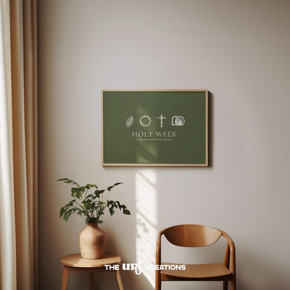 Sage Green Christian Wall Horizontal, Bible Verseable Wall, Scripture ...