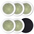 thumbnail image 1 of Sage Green Christmas Snowflake Coasters Set of 6, Absorbent Coasters for Drinks, Xmas Winter Modern Coaster for Desk Coffee Table Protection, Home Decor House Warming Gifts 4", 1 of 8