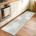 thumbnail image 1 of Sage Green Chrysanthemum Area Rugs 2x6 for Kitchen Runner Rug, Farmhouse Botanical Floral Modern Non Slip Washable Rug Runner, Low Pile Indoor Floor Carpet Mat Bathroom Rugs for Bedroom, Kids Room, 1 of 9