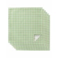 thumbnail image 1 of Sage Green Cloth Napkins Set of 6 Reusable Dinner Napkins, Grid Checkered Plaid Gingham Lattice Trellis Cocktail Napkin Washable Table Napkins for Wedding/Holiday Party/Baby Shower 20"x20", 1 of 7