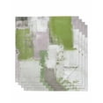 thumbnail image 1 of Sage Green Cloth Napkins Washable Set of 4, Modern Geometric Grey Oil Painting Abstract Reusable Dinner Table Napkins Cloth Bulk for Weddings Kitchen Restaurants Hotel Events Parties 20 x 20 Inch, 1 of 9