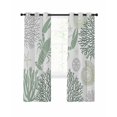 thumbnail image 1 of Sage Green Coastal Blackout Curtains, Light Blocking Print Window Curtains, Summer Lobster Coral Nautical Thermal Insulated Window Drapes for Living Room Kitchen Cafe 2 Panels, 84"W x 63"L, 1 of 9
