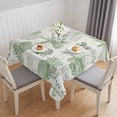 thumbnail image 1 of Sage Green Coastal Table Cloth Waterproof Tablecloths, Coral Starfish Nautical Compass Tablecloth Dining Table Cover for Kitchen Party Tabletop Outdoor, Square Tablecloth 54x54 Inch, 1 of 9