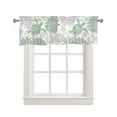 thumbnail image 1 of Sage Green Coastal Turtle Kitchen Valances for Windows Farmhouse Linen Window Valance Curtain for Living Room Window Treatment Ocean Coral Nautical Valance Rod Pocket Topper Drape, 42 x 12 Inch, 1 of 6