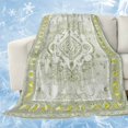 thumbnail image 1 of Sage Green Cooling Blanket,Lightweight Breathable Summer Throw Blanket with Double Sided Cold Effect,Boho Retro Decorative Abstract Floral Ethnic Picnic Blankets Bed Sheet for Hot Sleepers 40"x60", 1 of 8