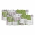 thumbnail image 1 of Sage Green Curtain Valances for Windows, Kitchen Valance Window Treatments Panel 2 Pack, Modern Geometric Grey Oil Painting Abstract Rod Pocket Short Curtains for Bathroom Bedroom 42 x 12 Inch, 1 of 8