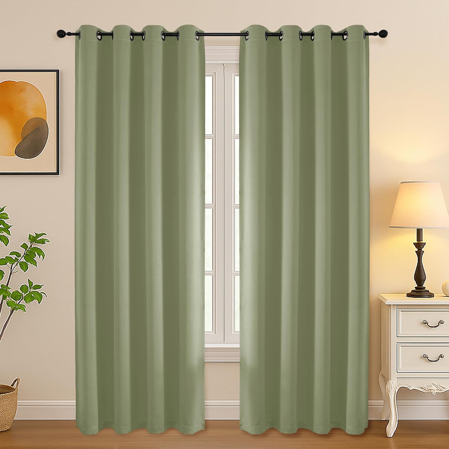 Diamante Blackout Eyelet Top Curtains With Tie Backs Black Out Thermal Ring Top Luxury Curtain Pairs Window Treatment Living Room Bed Room Curtains - View #6