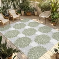 thumbnail image 1 of Sage Green Dahlia Outdoor Rug 5x7 Ft - Reversible Patio Rug Outdoor Camping Rugs, Country Grey Flowers Floral Farmhouse Indoor Outdoor Area Rugs, Non-Slip Outdoor Carpet Runner for Deck/Porch, 1 of 8