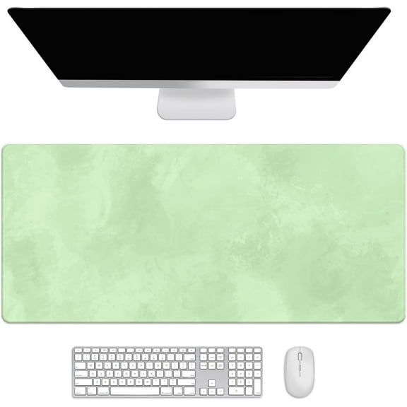 Sage Green Desk Mat, Desk Accessory, Cute Workspace, Trendy Workspace, Trendy, 35.4x15.7in Large Gaming Mouse Pad, Cute Desk Topper, Pretty Desk Pad