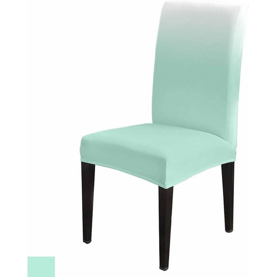 Sage Green Dining Chair Cover Set of 4,Stretch Chair Protectors Slipcover,Spandex Kitchen Chair Seat Back Cushion Slip Cover for Dining Room,Party,Hotel Abstract Gradient Minimalist Ombre Modern