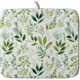 thumbnail image 1 of Sage Green Dish Drying Mat - Tropical Leaf Drying Pad 16x18 Inch Spring Summer Dish Drainer Mat Protector for Kitchen Countertops Counter, 1 of 6