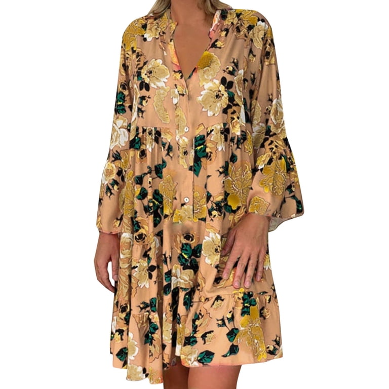 Sage Green Dress Floral Dress Womens Tan Dress For Women Cute Summer Dresses For Women White Dresses - Walmart.com Sage Green Dress Floral Dress Womens Tan Dress For Women Cute Summer Dresses For Women White Dresses - Walmart.com