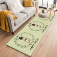 thumbnail image 1 of Sage Green Easter 2'x6' Runner Rugs for Hallway Kitchen Bedside Non Slip Washable, Spring Bunny Eucalyptus Leaves Entryway Rug Runners with Rubber Backing, Long Carpet Runner for Laundry Room, 1 of 8