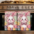 thumbnail image 1 of Sage Green Easter Bunny Kitchen Towels Set of 3, Spring Easter Eggs Chicken Dots Absorbent Dish Towels for Kitchen, Microfiber Hand Towel, Quick Drying Tea Towel for Cleaning Decorative Dishcloths, 1 of 7