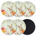 thumbnail image 1 of Sage Green Easter Coasters Set of 6, Absorbent Coasters for Drinks, Bunny Spring Floral Checkered Coaster for Desk Coffee Table Protection, Home Decor House Warming Gifts 4", 1 of 8