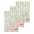 thumbnail image 1 of Sage Green Easter Kitchen Dish Towels for Drying Dishes Set of 3, Spring Easter Bunny Eggs Floral Plaid Waffle Weave Microfiber Hand Tea Bathroom Towels Quick Dry & Absorbent Towel 15.7x23.6, 1 of 7