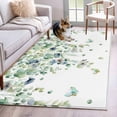 thumbnail image 1 of Sage Green Eucalyptus Area Rugs 2.7'x5', Washable Small Throw Rugs for Kitchen Bedroom, Weeping Botanical Farmhouse Leaves Indoor Outdoor Rug Non-Slip Low Pile Carpet Runner Reversible Floor Mats, 1 of 8