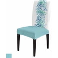 thumbnail image 1 of Sage Green Eucalyptus Dining Chair Cover Set of 4,Stretch Chair Protectors Slipcover,Spandex Kitchen Chair Seat Back Cushion Slip Cover for Dining Room,Party,Country Nature Plant Leaves Botany White, 1 of 6
