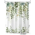 thumbnail image 1 of Sage Green Eucalyptus Leaf Shower Curtain, Botanical Spring Summer Floral Bathroom Decor Curtains Set with Hooks, White Waterproof Fabric Home Accessories， 72X 96 Inch Extra Long, 1 of 6