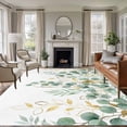 thumbnail image 1 of Sage Green Eucalyptus Leaves Area Rugs 5'x7', Small Throw Rugs for Laundry Room Playroom, Spring Summer Country Plants Indoor Outdoor Rug Non-Slip Low Pile Carpet Runner Reversible Floor Mats, 1 of 8