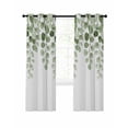 thumbnail image 1 of Sage Green Eucalyptus Leaves Blackout Curtains 84 Inches Long for Bedroom, Spring Country Botanical Thermal Insulated Room Darkening Black Out Window Curtain Panels Grommet Drapes for Living Room, 1 of 8