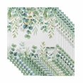 thumbnail image 1 of Sage Green Eucalyptus Leaves Cloth Napkins, Spring Summer Botanical Washable and Reusable Dinner Napkins Set of 8, Table Napkin for Kitchen Party Birthday Wedding Hotel Housewarming 20"x20", 1 of 8