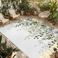 thumbnail image 1 of Sage Green Eucalyptus Leaves Outdoor Rug for Patio/Deck/Porch, Non-Slip Large Area Rug 5 x 8 Ft, Spring Botanical Floral Indoor Outdoor Rugs Washable Area Rugs, Reversible Camping Rug Carpet Runner, 1 of 8