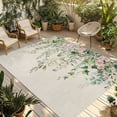 thumbnail image 1 of Sage Green Eucalyptus Leaves Outdoor Rug for Patio/Deck/Porch, Non-Slip Large Area Rug 6 x 9 Ft, Weeping Floral Summer Botanical Indoor Outdoor Rugs Washable Area Rugs, Camping Rug Carpet Runner, 1 of 8