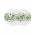 thumbnail image 1 of Sage Green Eucalyptus Leaves Round 15 Inch Placemats Set of 2, Spring Summer Botanical Floral HeatResistant Non Slip Place Mats for Dining Table, Wipeable Braided Kitchen Table Mats for Housewarming, 1 of 9