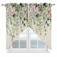 thumbnail image 1 of Sage Green Eucalyptus Leaves Swag Curtains for Kitchen/Bedroom/Living Room, Weeping Floral Summer Botanical Scalloped Curtains 63 Inch Long, Window Swag Topper Curtains Valances 2 Panels Set 36"x63", 1 of 8