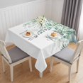 thumbnail image 1 of Sage Green Eucalyptus Leaves Table Cloth Waterproof Tablecloths, Spring Summer Botanical Rustic Tablecloth Dining Table Cover for Kitchen Party Tabletop Outdoor, Square Tablecloth 60x60 Inch, 1 of 9