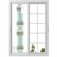 thumbnail image 1 of Sage Green Eucalyptus Leaves Window Privacy Film,Pastoral Summer Botanical Elegant Static Cling UV Sun Blocking Heat Control Window Tint Day and Night,Non-Adhesive One Way Privacy Cover 17.7''x78.7'', 1 of 7
