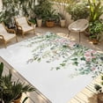 thumbnail image 1 of Sage Green Eucalyptus Outdoor Rug for Patio/Deck/Porch, Non-Slip Large Area Rug 3 x 5 Ft, Summer Spring Weeping Leaves Botanical Indoor Outdoor Rugs Washable Area Rugs, Camping Rug Carpet Runner, 1 of 8