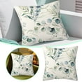 thumbnail image 1 of Sage Green Eucalyptus Pillow Covers 18x18" – Watercolor Leaf Print Throw Pillow Cases for Sofa, Bed & Outdoor – Modern Floral Cushion Covers for Living Room & Patio Decor – Durable & Washable, 1 of 7