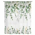 thumbnail image 1 of Sage Green Eucalyptus Sheer Curtains 84 Inches Long, Watercolor Spring Weeping Botanical Light Filering Curtains, Breathable Simi Curtain Privacy Drapes for Living Room Bedroom Window Treatment, 1 of 9