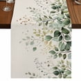 thumbnail image 1 of Sage Green Eucalyptus Short Table Runner 36 Inches Long,Traditional Tree Branch Leaf Plant Cotton Linen Table Runners Dresser Scarves,Tabletop Scarf Furniture Cover for Home Dinner Party 13"x36", 1 of 8