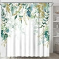 thumbnail image 1 of Sage Green Eucalyptus Shower Curtain for Bathroom Plant Botanical Eucalyptus Leaf Watercolor Greenery Leaves Floral Bathroom Curtain Waterproof Fabric Shower Curtain Sets 72×72 Inches, 1 of 5