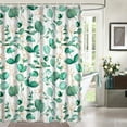 thumbnail image 1 of Sage Green Eucalyptus Shower Curtain, Spring Watercolor Botanical Shower Curtain Set with Hooks Olive Green Plant Leaves Shower Curtain Waterproof Fabric Bathroom Decor, 72x72 Inch, 1 of 7