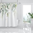 thumbnail image 1 of Sage Green Eucalyptus Shower Curtain, Watercolor Plant Leaf Shower Curtain Set, Botanical Shower Curtains for Bathroom, Waterproof Fabric with 12 Hooks, 72 x 72 Inches, 1 of 6