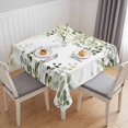 thumbnail image 1 of Sage Green Eucalyptus Table Cloth Waterproof Tablecloths, Spring Leaves Botanical Watercolor Tablecloth Dining Table Cover for Kitchen Party Tabletop Outdoor, Square Tablecloth 54x54 Inch, 1 of 9