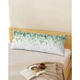 thumbnail image 1 of Sage Green Eucalyptus Throw Pillow Cover,Watercolor Plant Floral Leaves Spring Rectangle Decorative Pillow Case Protector Soft Cushion Cover Lumbar Pillowcase for Couch Sofa Bedroom Decor 20x54 Inch, 1 of 8