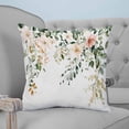 thumbnail image 1 of Sage Green Eucalyptus Throw Pillow Covers, Soft Pillowcases with Invisible Zipper, Vintage Spring Floral Leaves Decorative Square Pillow Cushion Covers for Living Room Couch Sofa Bed 24x24 Inches, 1 of 8