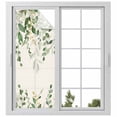 thumbnail image 1 of Sage Green Eucalyptus Window Privacy Film, Farmhouse Weeping Leaves Linen Static Cling UV Sun Blocking Heat Control Window Tint Day and Night, Non-Adhesive One Way Windows Privacy Cover 29.5''x78.7'', 1 of 7
