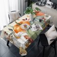 thumbnail image 1 of Sage Green Fall Pumpkins Table Cloth Waterproof Tablecloths, Thanksgiving Autumn Rustic Leaf Tablecloth Dining Table Cover for Kitchen Party Tabletop Outdoor, Rectangle Tablecloth 54x108 Inch, 1 of 9