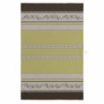 thumbnail image 1 of Sage Green Floral 1 Pack Kitchen Towel, Water Absorbent Dish Towel, Modern Farmhouse Leaves Brown Striped Decorative Hand Towels - Quick Drying Cloth for Cooking Baking, 18x28 Inch, 1 of 8