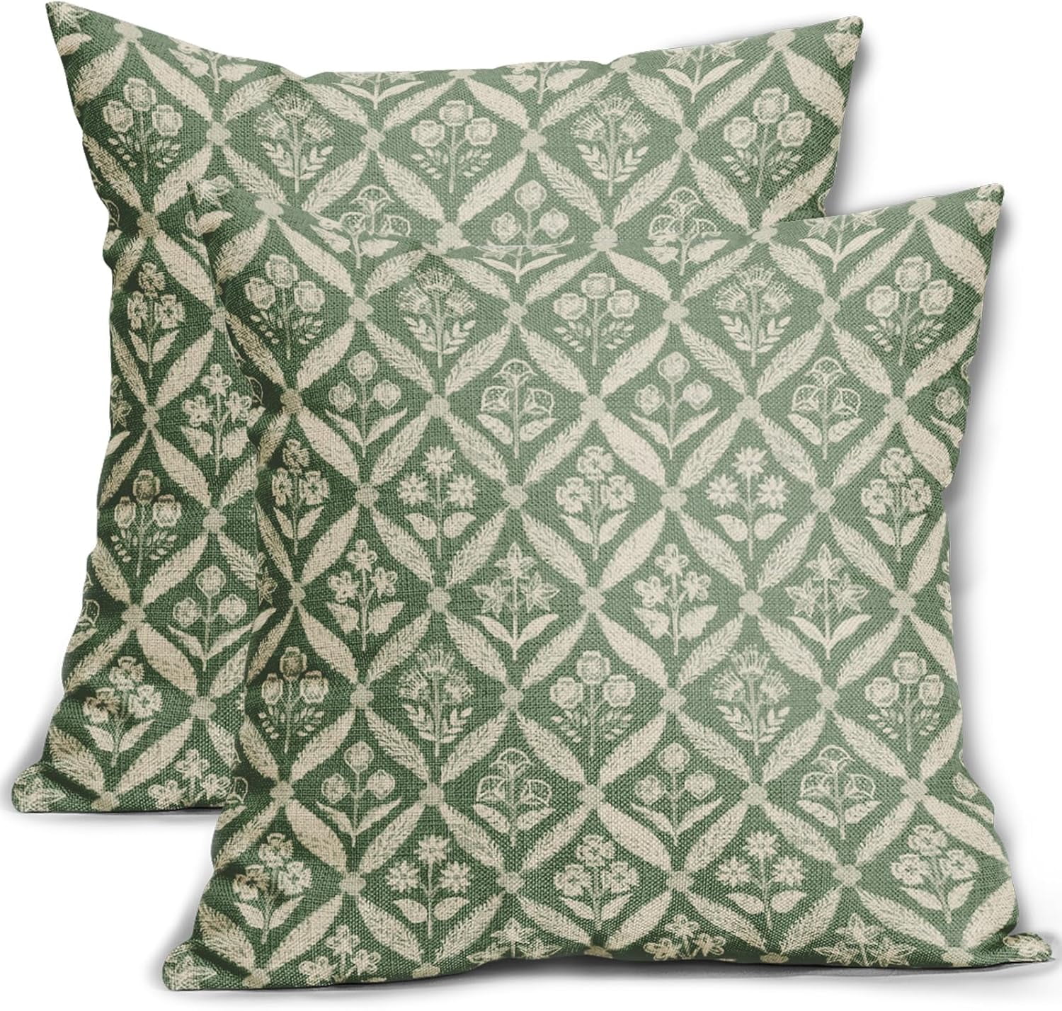 Cozywisper 12x20 Inch Spring Watercolor Floral Pillow Cover – Sage Green Botanical Throw Pillow Case For Couch & Bed - View #12