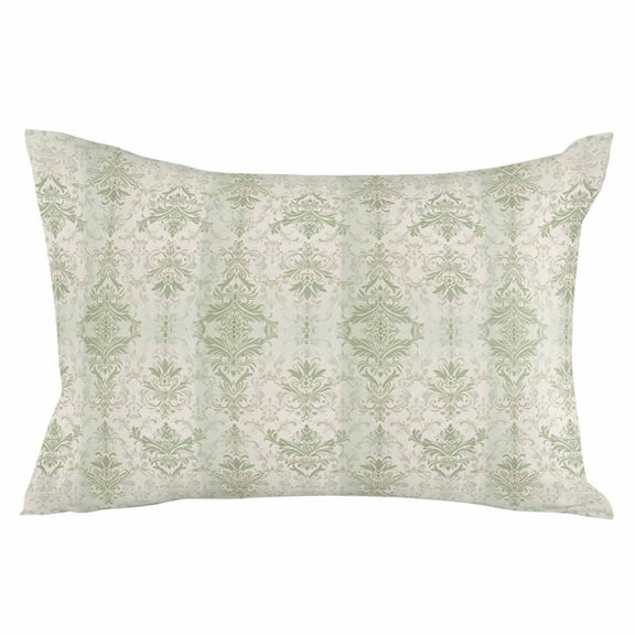 Sage Green Floral Boho Throw Pillow Cover 12 x 20 Inch Decorative Pillow Cover Vintage Ethnic Tribe Abstract Art Lumbar Pillowcase Seasonal Rectangle Cushion Case for Couch Sofa Bed Living Room
