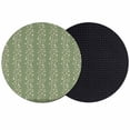 thumbnail image 1 of Sage Green Floral Coasters Set of 2, Absorbent Coasters for Drinks, Spring Flowers Coaster for Desk Coffee Table Protection, Home Decor House Warming Gifts 4", 1 of 8