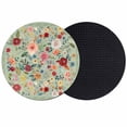 thumbnail image 1 of Sage Green Floral Coasters Set of 2, Absorbent Coasters for Drinks, Spring Flowers Leaves Farmhouse Coaster for Desk Coffee Table Protection, Home Decor House Warming Gifts 4", 1 of 8